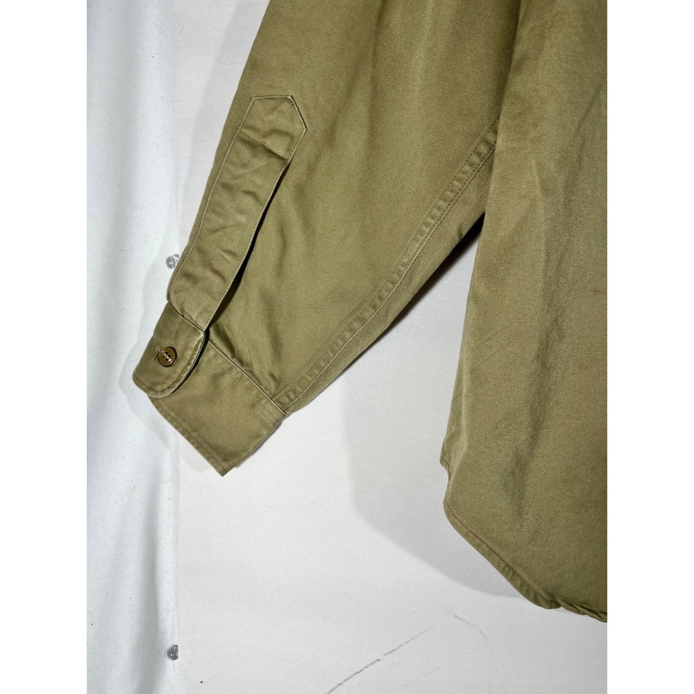 Vintage US Army Khaki Cotton Long Sleeve Shirt Men 16x34 100th InfantryDivision - Picture 8 of 12